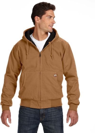Am image of a Custom Dri Duck Cheyenne Jacket in Saddle!