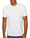 Am image of a Custom Next Level Men's Sueded Crew in White!