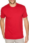 Am image of a Custom Next Level Men's Sueded Crew in Red!