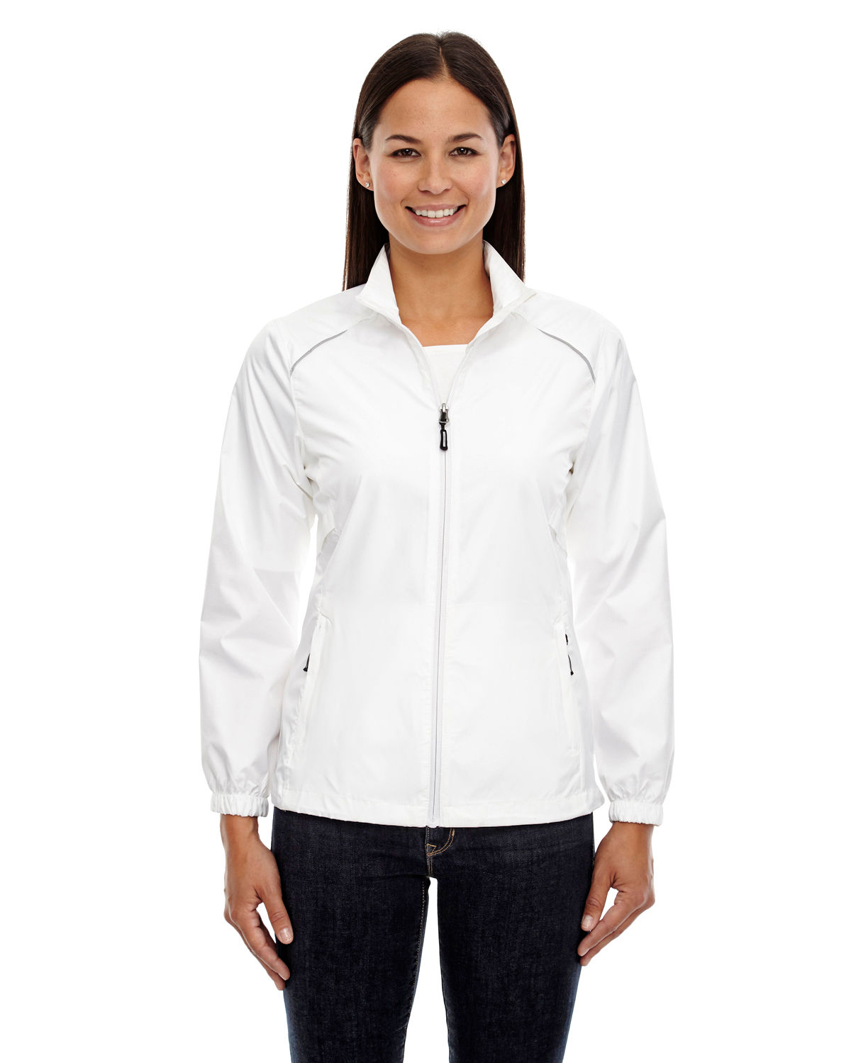 Core 365 Motivate Unlined Lightweight Ladies Jacket in White