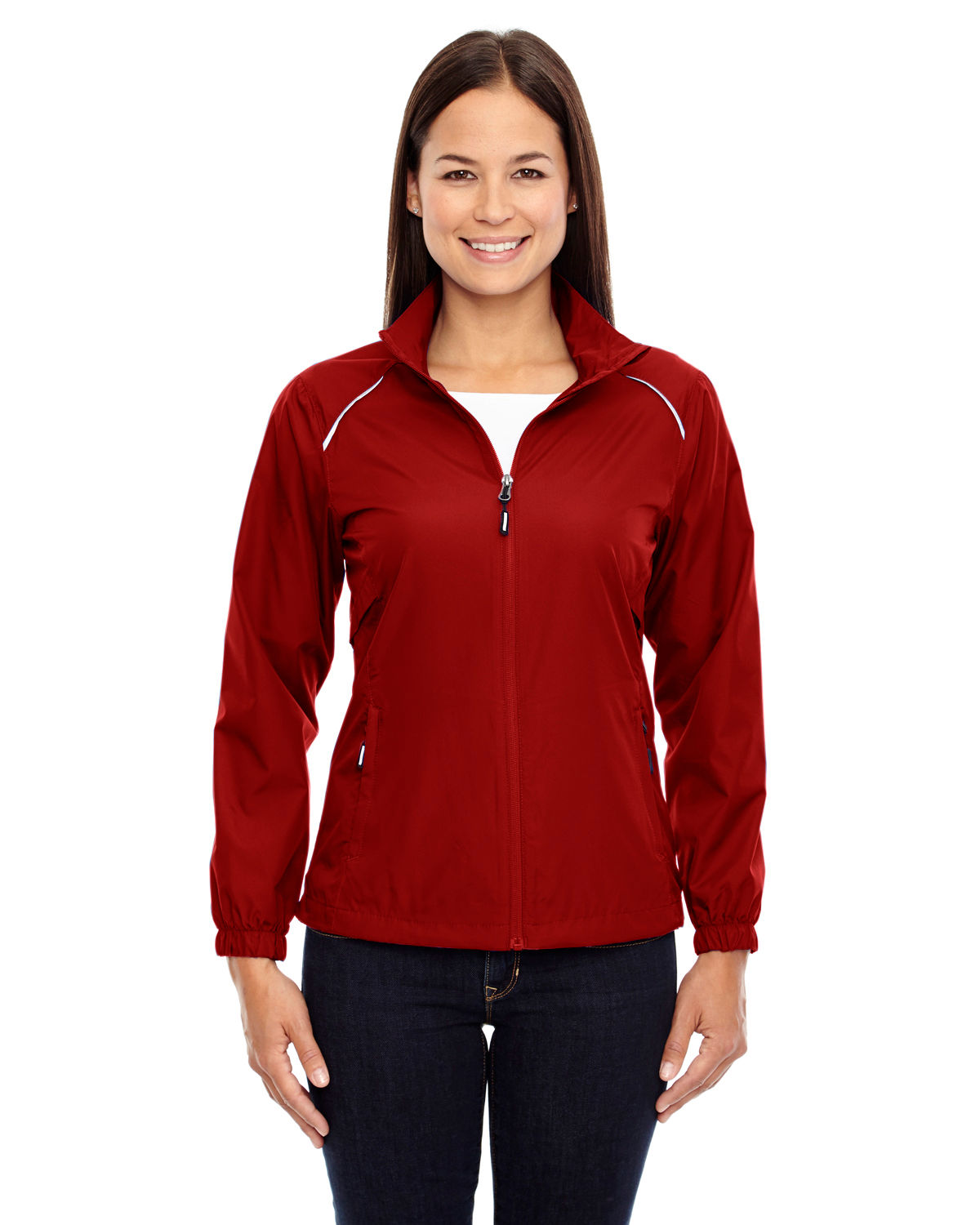 Core 365 Motivate Unlined Lightweight Ladies Jacket in Classic Red