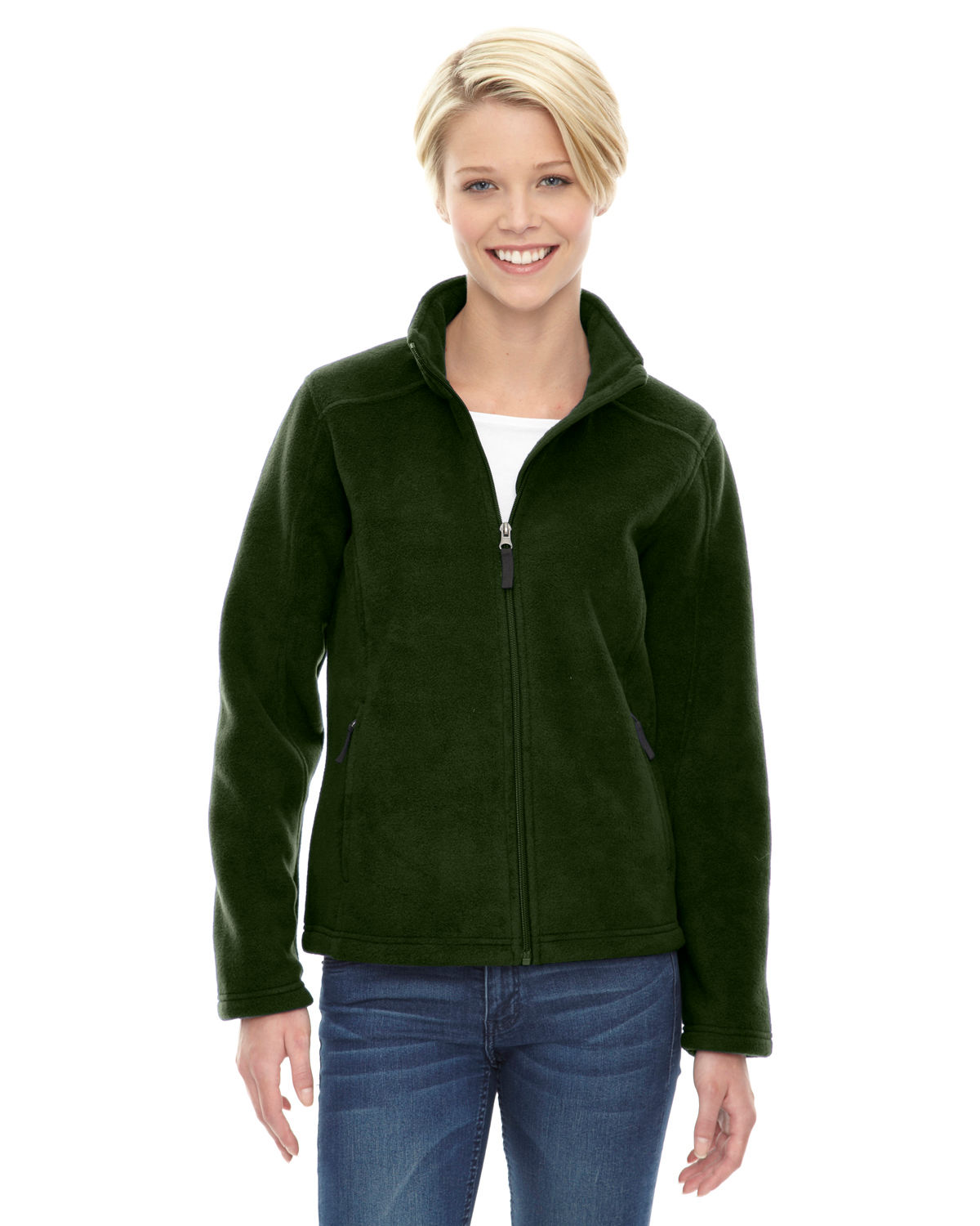 Core 365 Ladies' Journey Fleece Jacket in Forest