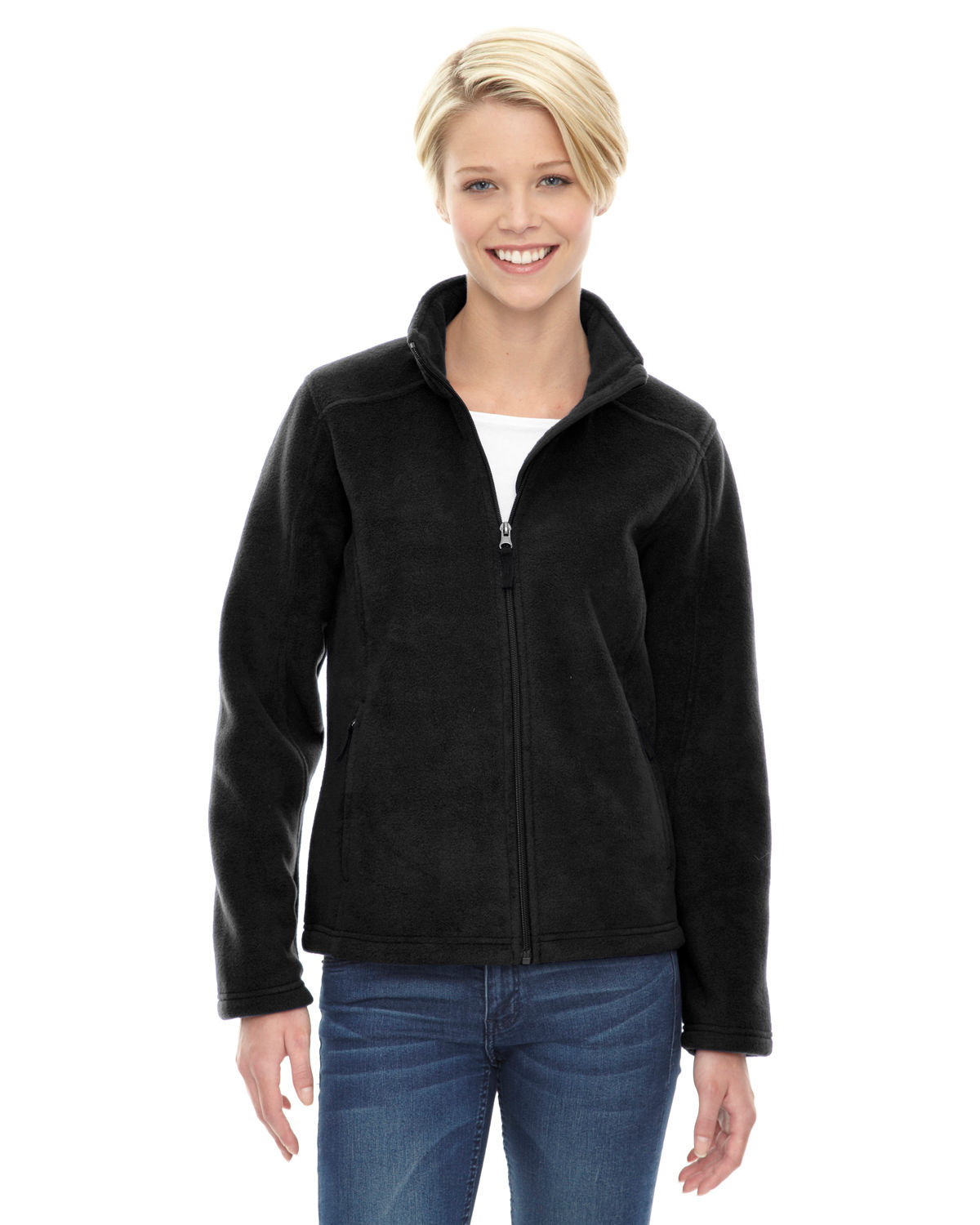 Core 365 Ladies' Journey Fleece Jacket in Black