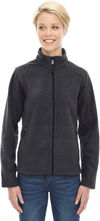 Am image of a Custom Core 365 Ladies' Journey Fleece Jacket in Hthr Chrcl!