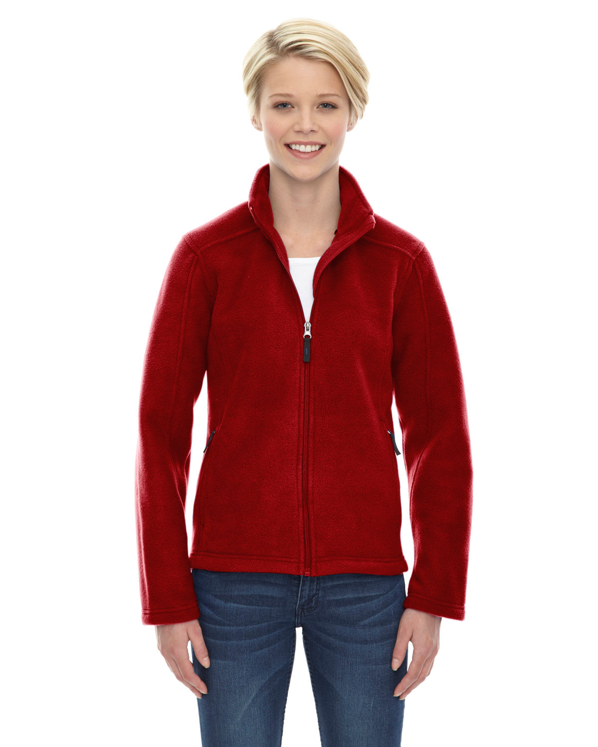 Core 365 Ladies' Journey Fleece Jacket in Classic Red