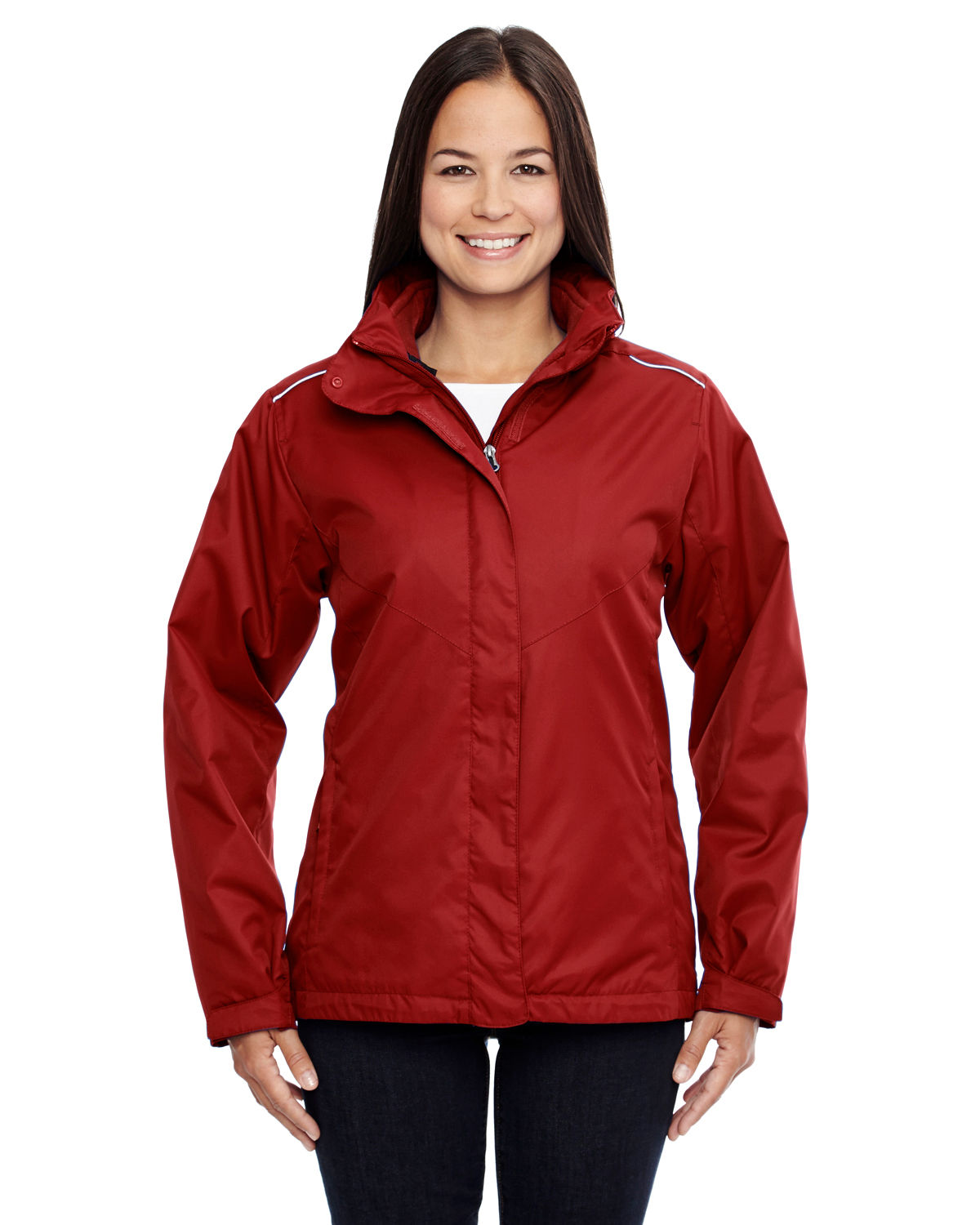 Core 365 Ladies' Region 3 in 1 Jacket with Fleece Liner in Classic Red
