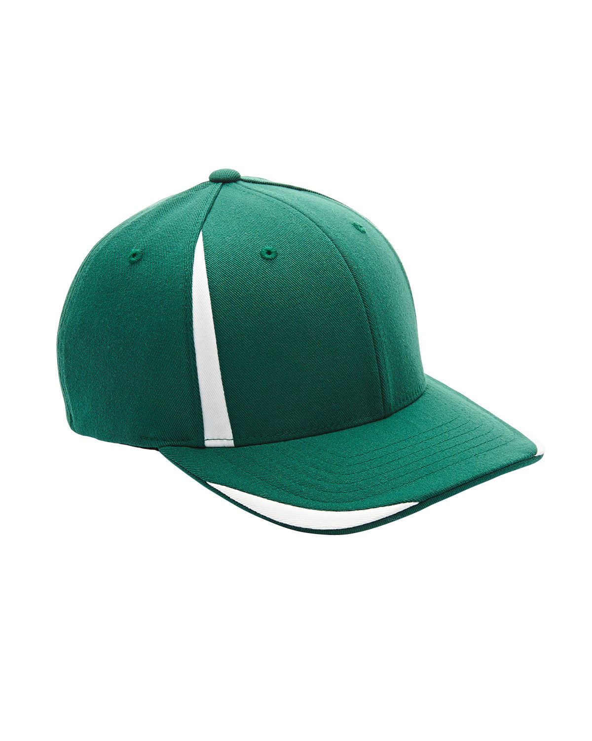 Flexfit for Team 365 Pro Formance Front Sweep Cap in Sp Forest/ White