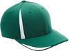 Am image of a Custom Flexfit for Team 365 Pro Formance Front Sweep Cap in Sp Forest/ White!