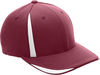 Am image of a Custom Flexfit for Team 365 Pro Formance Front Sweep Cap in Sp Maroon/ White!