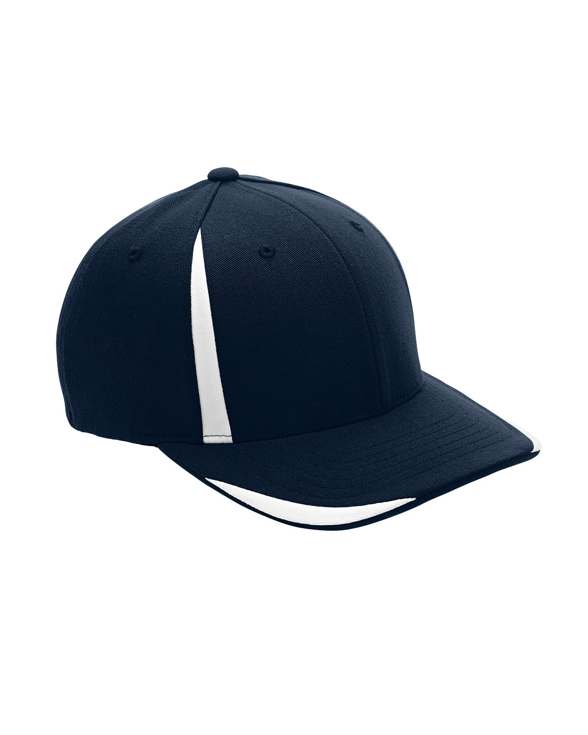 Flexfit for Team 365 Pro Formance Front Sweep Cap in Sp Dk Navy/ Wht