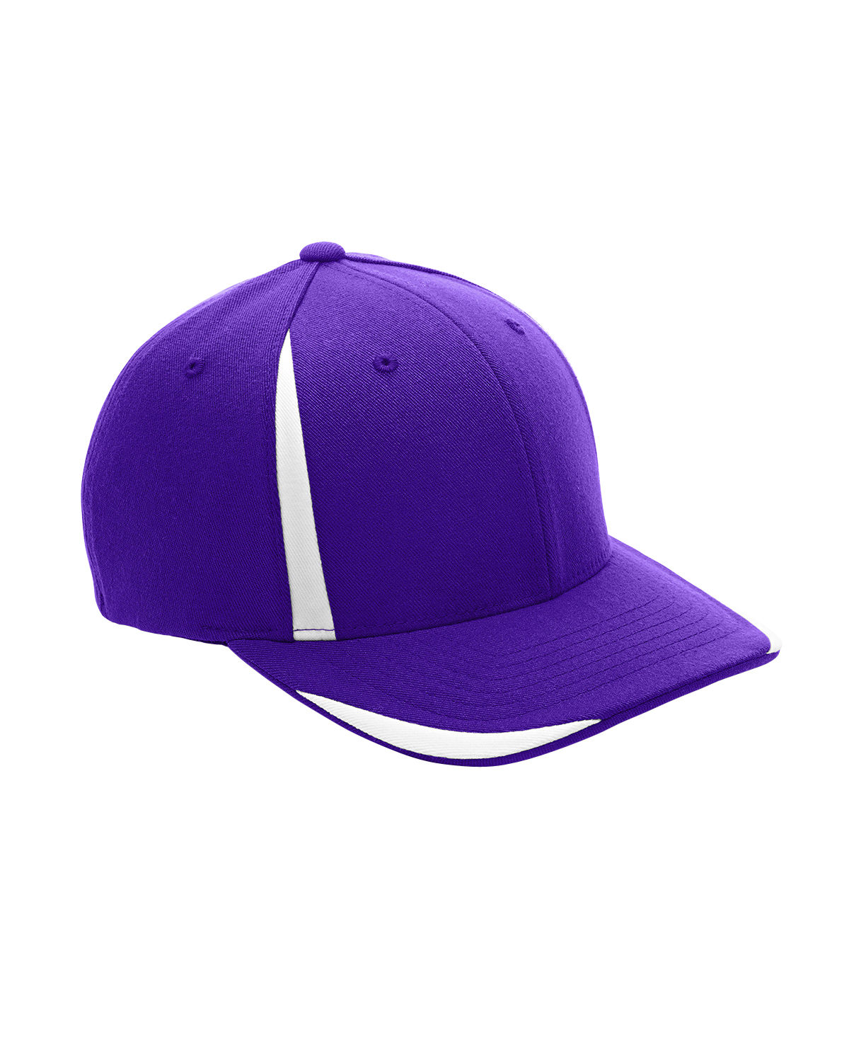 Flexfit for Team 365 Pro Formance Front Sweep Cap in Sp Purple/ White