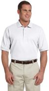 Am image of a Custom Devon and Jones Men's Pima Pique Short Sleeve Polo in White!