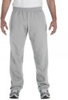 Am image of a Custom Gildan Heavy Blend Open Bottom Sweatpants in Sport Grey!