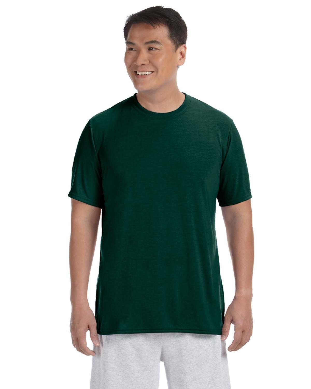 Gildan Performance T shirt in Forest Green
