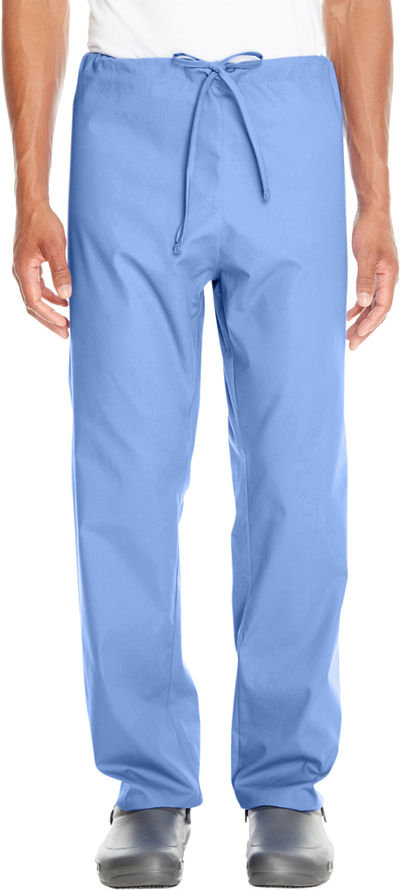 Am image of a Custom Harriton Adult Restore 4.9 oz. Scrub Bottom in Ciel Blue!