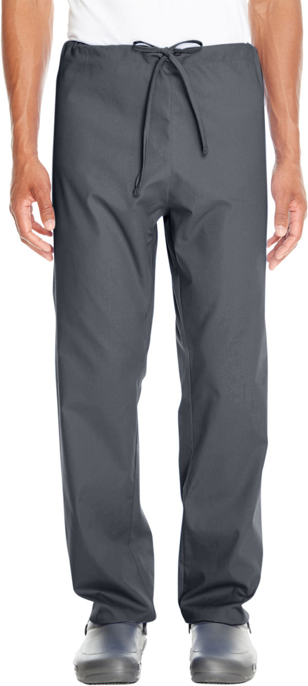 Am image of a Custom Harriton Adult Restore 4.9 oz. Scrub Bottom in Dark Charcoal!