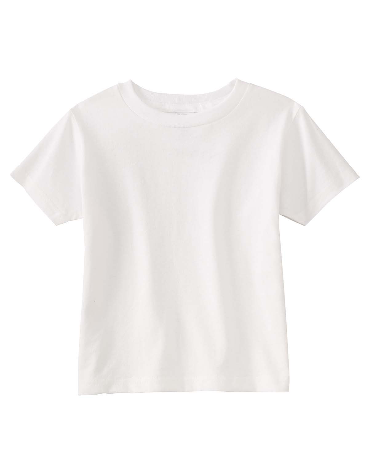 Rabbit Skins Cotton Jersey T Shirt in White