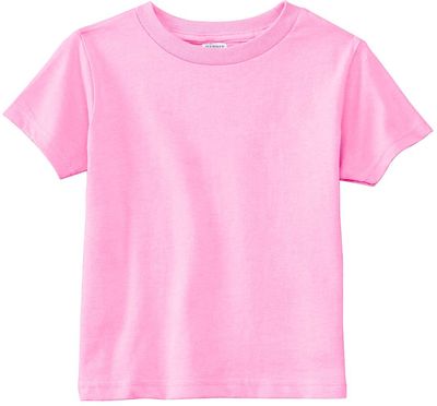 Am image of a Custom Rabbit Skins Cotton Jersey T Shirt in Pink!