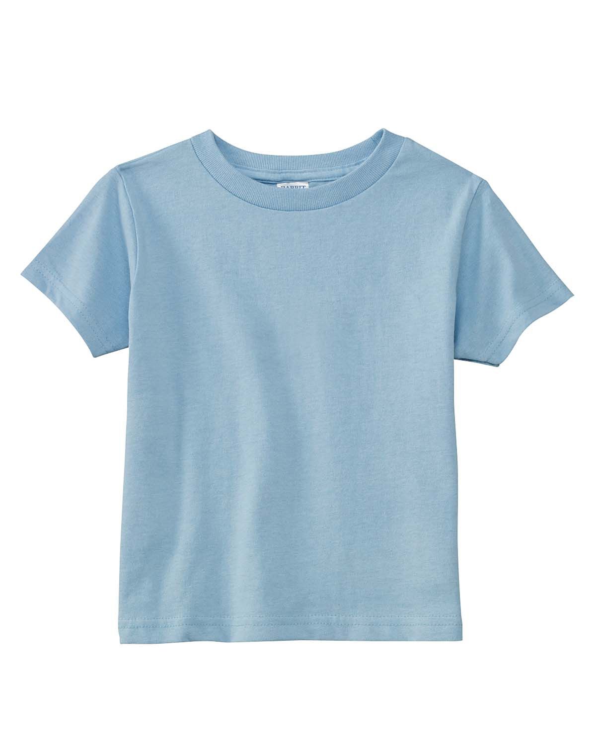 Rabbit Skins Cotton Jersey T Shirt in Light Blue