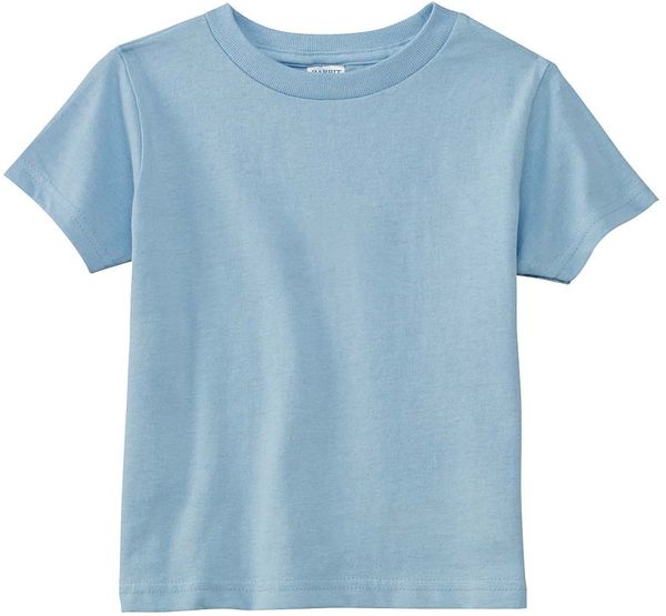 Am image of a Custom Rabbit Skins Cotton Jersey T Shirt in Light Blue!