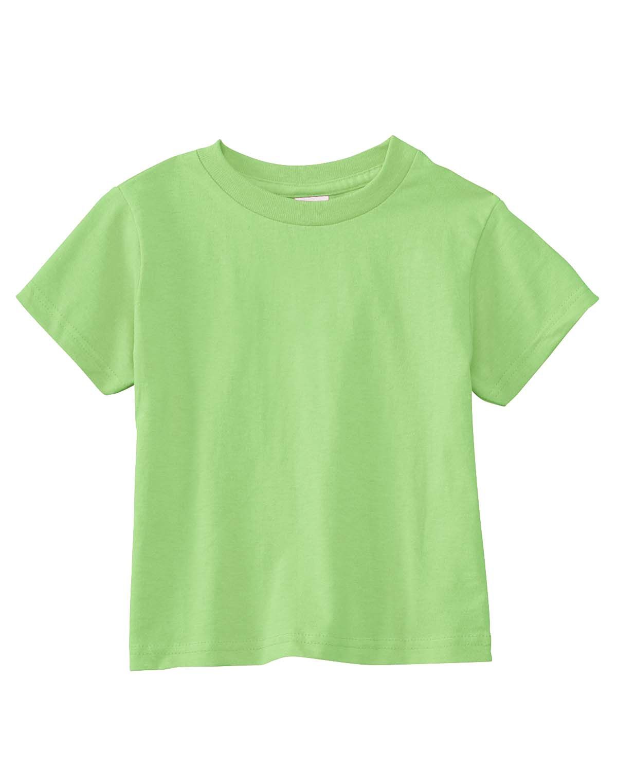 Rabbit Skins Cotton Jersey T Shirt in Key Lime