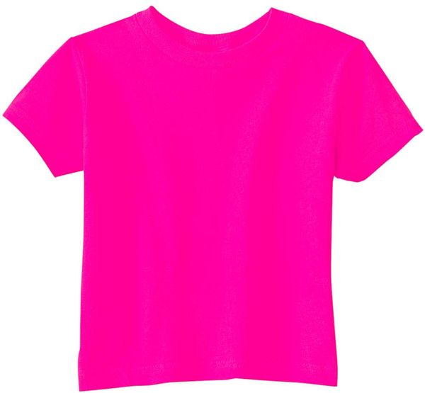 Am image of a Custom Rabbit Skins Cotton Jersey T Shirt in Hot Pink!