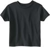 Am image of a Custom Rabbit Skins Cotton Jersey T Shirt in Black!