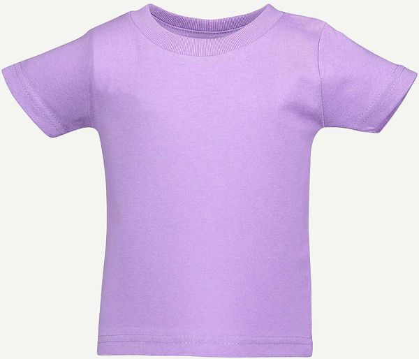 Am image of a Custom Rabbit Skins Cotton Jersey T Shirt in Lavender!