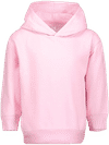 Am image of a Custom Rabbit Skins Toddler Pullover Fleece Hoodie in Pink!