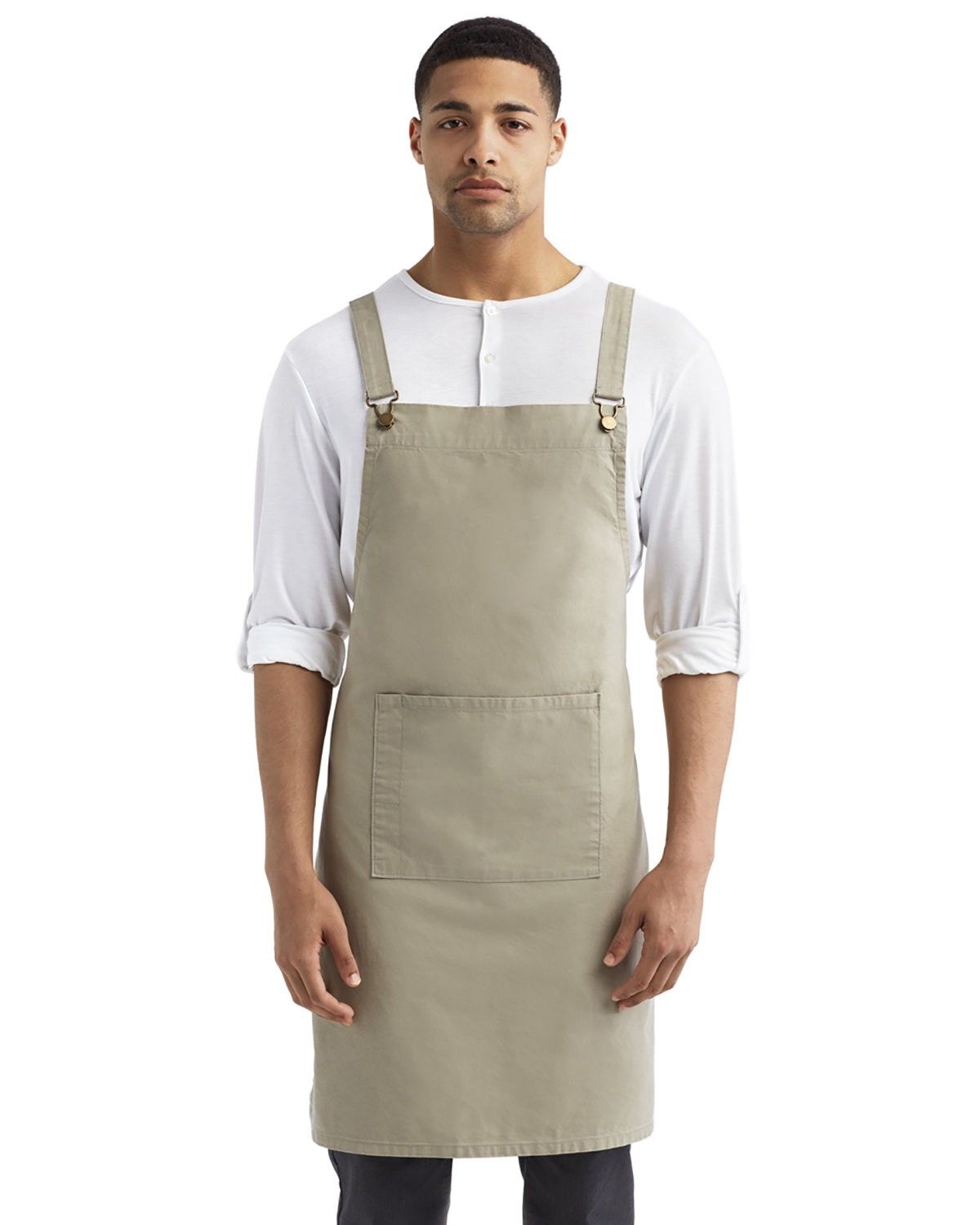 Artisan Collection by Reprime Cross Back Barista Apron in KHAKI