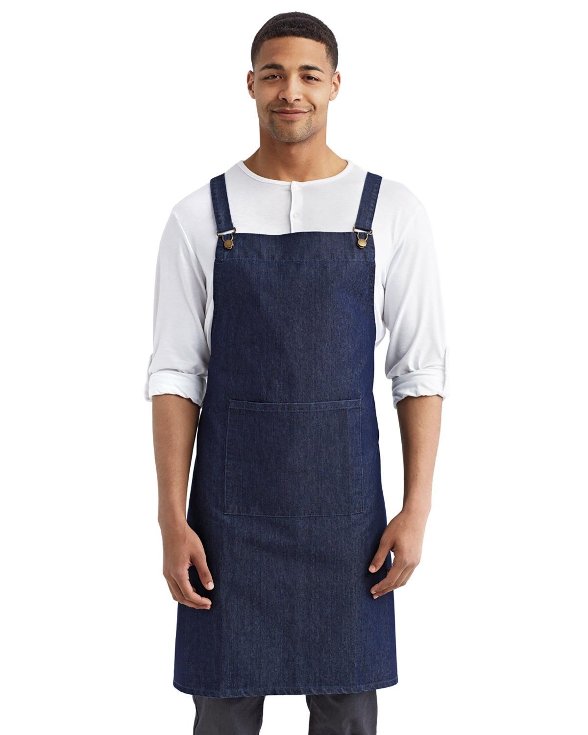 Artisan Collection by Reprime Cross Back Barista Apron in INDIGO DENIM