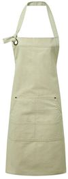 Am image of a Custom Calibre Heavy Cotton Canvas Pocket Apron in Natural!