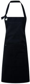 Am image of a Custom Calibre Heavy Cotton Canvas Pocket Apron in Black!