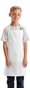 Am image of a Custom Artisan Collection by Reprime Youth Apron in White!