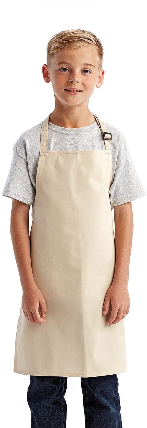 Am image of a Custom Artisan Collection by Reprime Youth Apron in Natural!