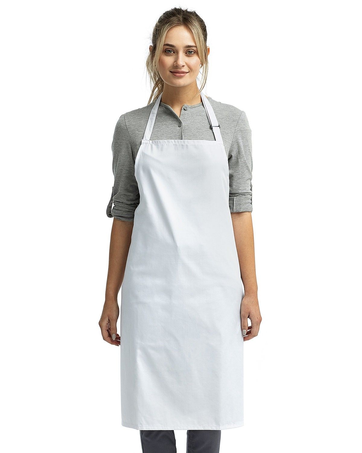 Artisan Collection by Reprime Unisex Colours Sustainable Bib Apron in White