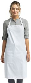 Am image of a Custom Artisan Collection by Reprime Unisex Colours Sustainable Bib Apron in White!