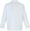Am image of a Custom Artisan Collection by Reprime Unisex Studded Front Long Sleeve Chef's Jacket in White!