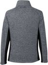 Am image of a Custom Spyder Men's Constant Half Zip Sweater in Black Heather/ Black!