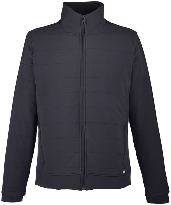 Am image of a Custom Spyder Men's Transit Jacket in Black!