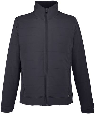 Am image of a Custom Spyder Men's Transit Jacket in Black!