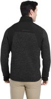 Am image of a Custom Spyder Men's Passage Sweater Jacket in Black Powder/Black!