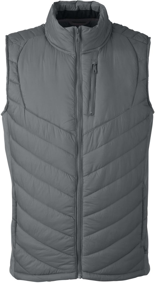 Am image of a Custom Spyder Men's Challenger Vest in POLAR!