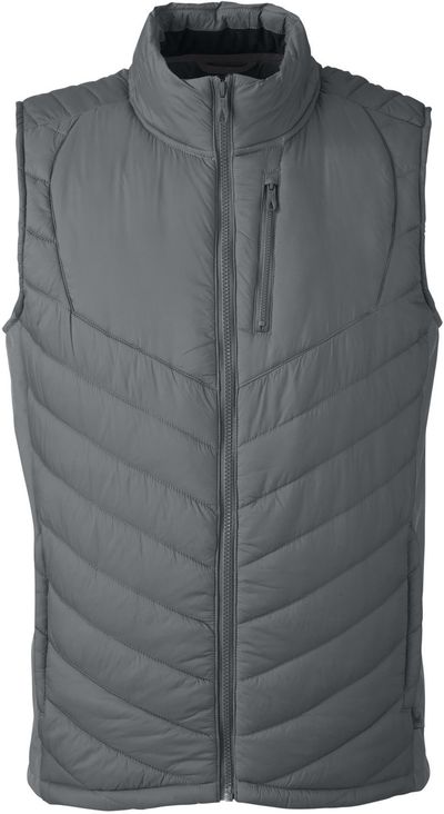 Am image of a Custom Spyder Men's Challenger Vest in POLAR!