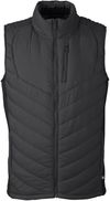 Am image of a Custom Spyder Men's Challenger Vest in BLACK!