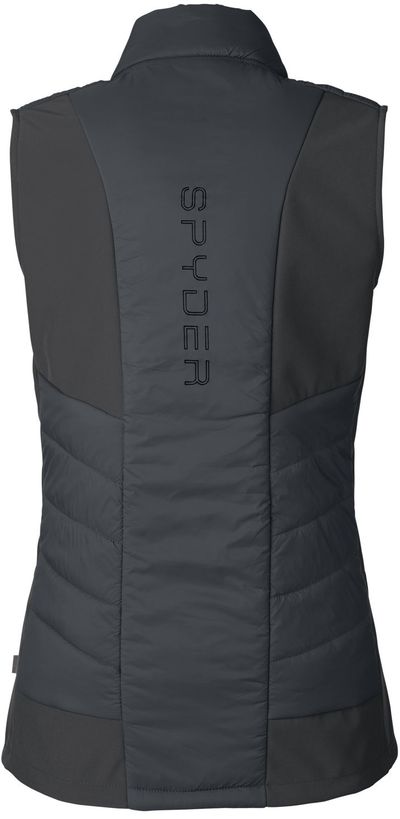 Am image of a Custom Spyder Ladies' Challenger Vest in Black!