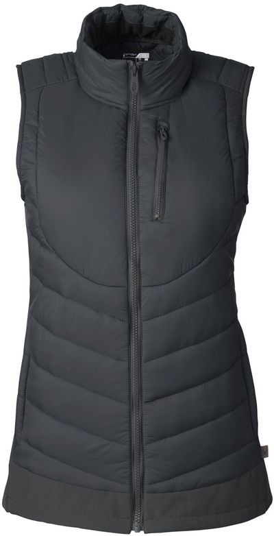 Am image of a Custom Spyder Ladies' Challenger Vest in Black!
