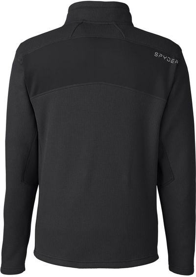 Am image of a Custom Spyder Men's Constant Canyon Sweater in BLACK!