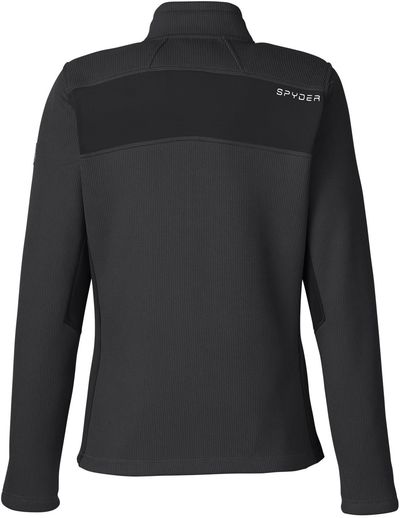 Am image of a Custom Spyder Ladies' Constant Canyon Sweater in Black!