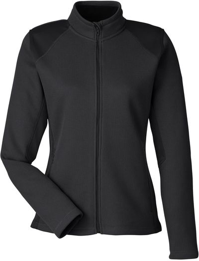 Am image of a Custom Spyder Ladies' Constant Canyon Sweater in Black!